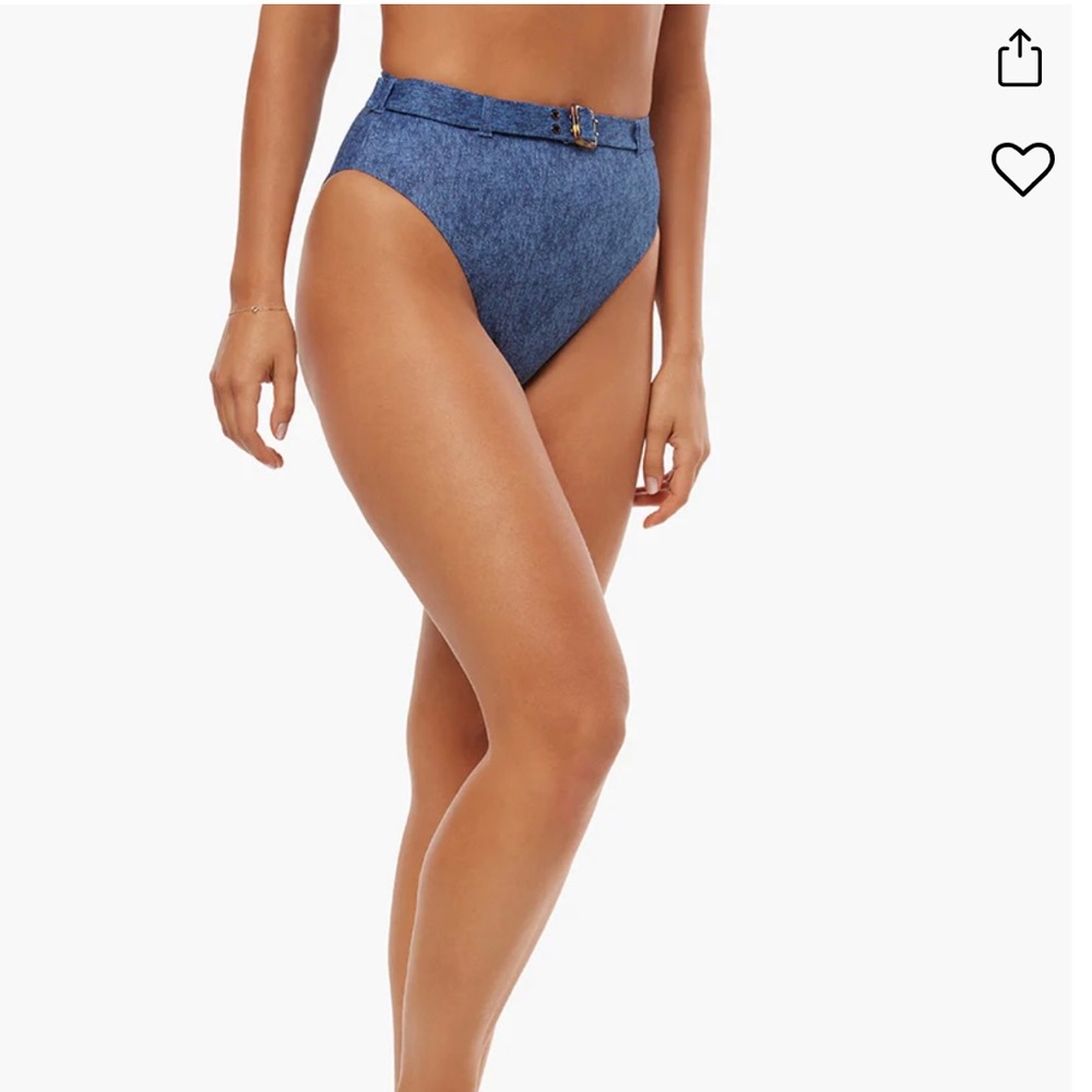 WeWoreWhat Emily Denim Bikini Bottom
